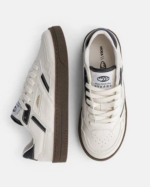 MoEa MoEa Sneakers Origin Low - Black & White - Corn, Black & white, – Produktbild 3 von 5