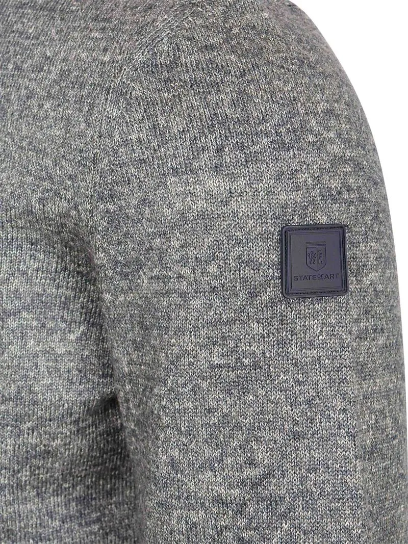 State of Art State Of Art Pullover Sportzip Dunkelblau - Größe L, Grau, – Produktbild 4 von 4