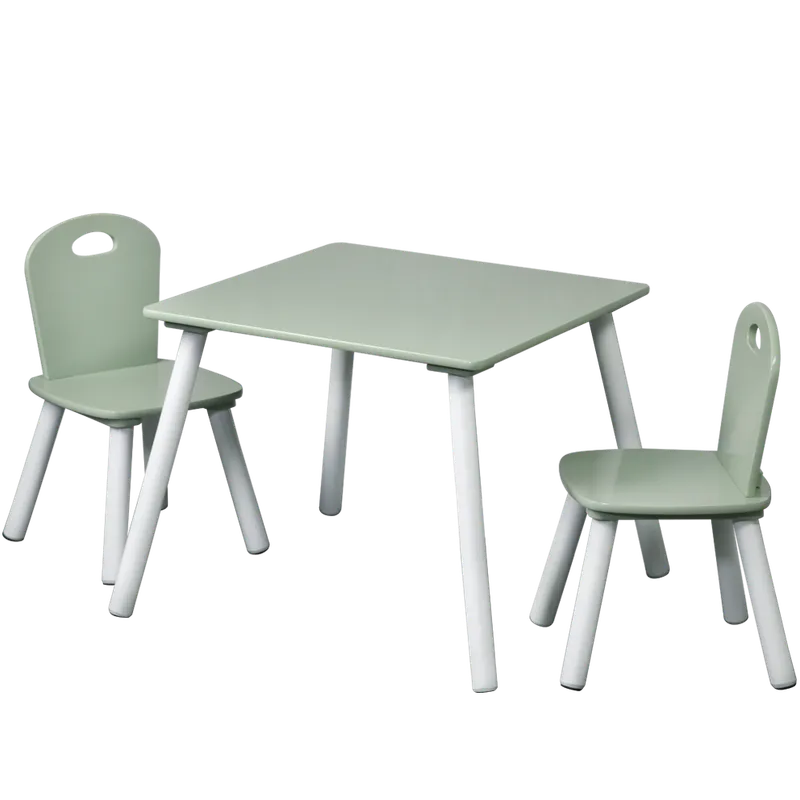 Kesper Kesper Kindertisch mit 2 Stühlen, mint - 3er Set – Produktbild 1 von 1