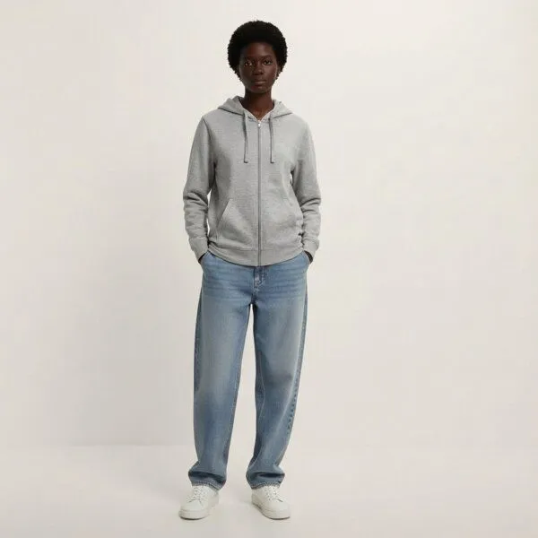 YTWOO YTWOO Everyday Unisex-Sweatjacke – Weich, zeitlos & nachhaltig, Heather grey, – Produktbild 1 von 3