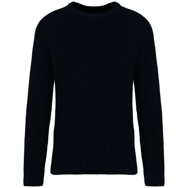 Greenspired Greenspired Umweltfreundlicher Raglanpullover in Grobstrick 730g/m² S - 3XL, Schwarz, – Produktbild 1 von 1