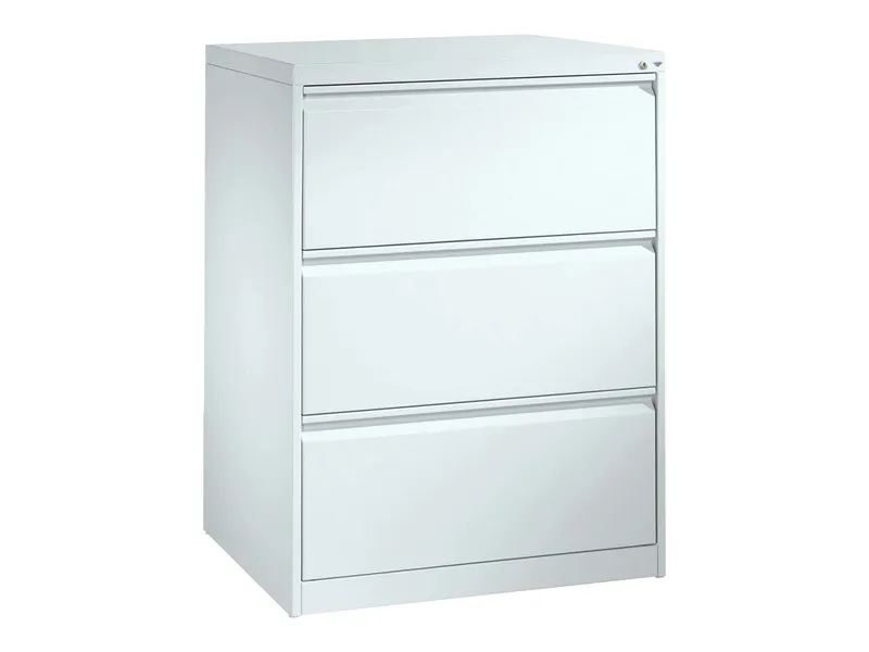 C+P C+P Hängeregistraturschrank zweibahnig, 3 Schubladen reinweiß/reinweiß – Produktbild 1 von 1
