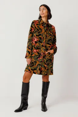 SKFK SKFK Damen vegan Hemdkleid Gaila Mehrfarbig – Produktbild 1 von 1