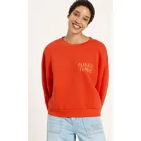 LANIUS Lanius Damen vegan Sweatshirt Statement In Feuerorange – Produktbild 1 von 1
