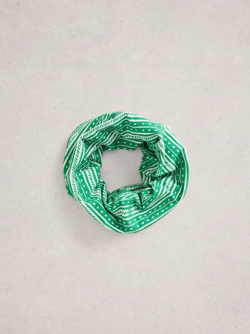 White Stuff Vielseitiger Loop-Schal aus Jersey - Einheitsgröße, Grün multi, – Produktbild 2 von 4
