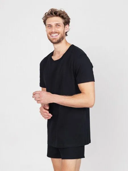 erlich textil erlich textil Paul T-Shirt aus Bio-Baumwolle, made in Europe, Schwarz, – Produktbild 5 von 6