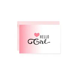 Bow & Hummingbird Bow & Hummingbird Mini-Grußkarte Hello Girl – Produktbild 1 von 1