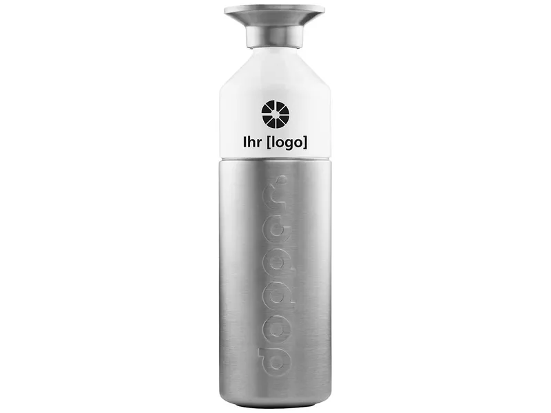 Dopper Dopper Trinkflasche "Steel" 800 ml inkl. 1-farbigem Aufdruck, silver – Produktbild 1 von 1