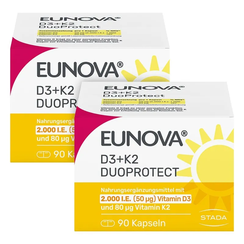 Eunova Eunova DuoProtect Vitamin D3+K2 2000IE/80UG – Produktbild 3 von 3