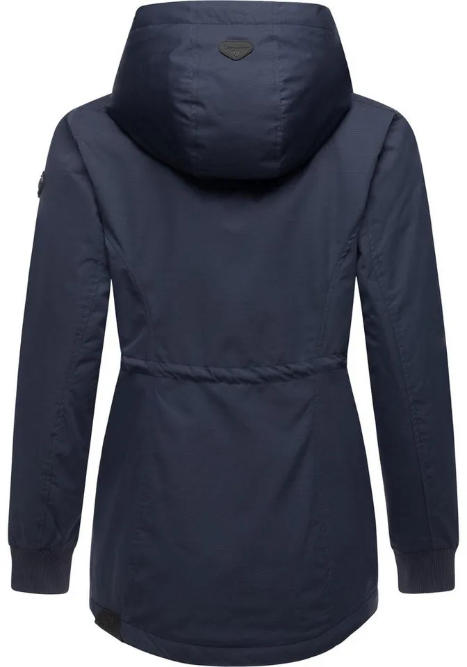 ragwear ragwear Winterjacke Dowey Warm Rain (1-St) Wasserdichte Damen Jacke für den Winter, Blau, – Produktbild 4 von 4