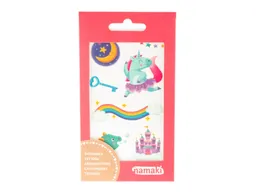 Namaki Bio Kindertattoos Magische Welten, 2 Blatt pro Set Maße 8,50 x 15 cm – Produktbild 1 von 1