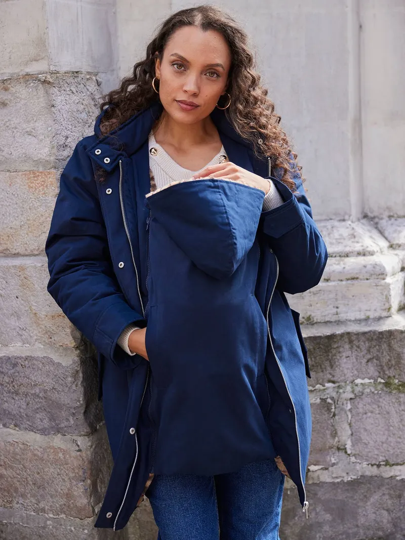 Envie De Fraise 2-in-1-Umstandsjacke, Marine, – Produktbild 2 von 4