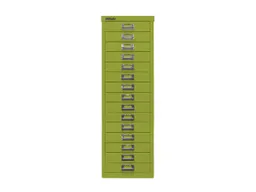 Bisley Bisley Schubladenschrank 15 Schübe, DIN A4 grün – Produktbild 1 von 1