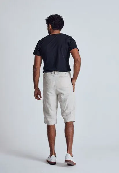 Flax and Loom Flax and Loom Leinen Shorts Modell: Bird, Natural (weiss), – Produktbild 3 von 6
