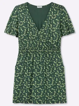sheego Jerseykleid moos-pistazie-bedruckt – Produktbild 1 von 1