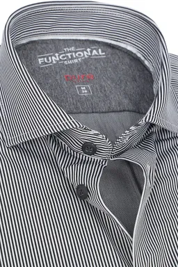 Pure Pure Functional Shirt Streifen Schwarz - Größe 40 (M) – Produktbild 1 von 1