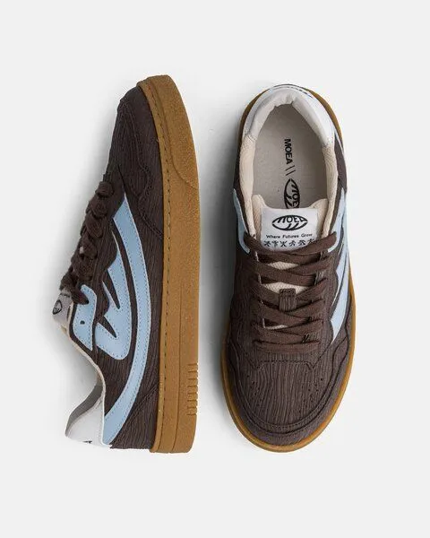 MoEa MoEa Sneakers Veyron Low - Brown & Sky - Mushroom, Brown, – Produktbild 2 von 4