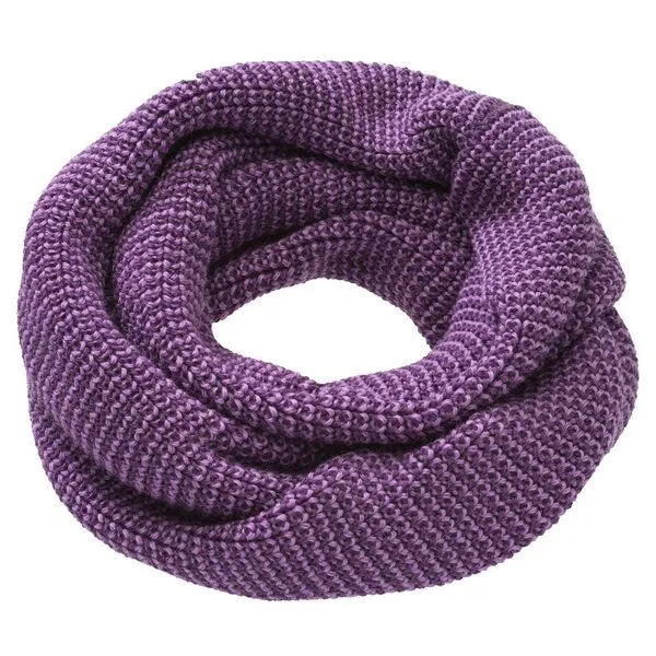Disana disana Loop-Schal Melange kbT Merinowolle, Aubergine-flieder, – Produktbild 1 von 2