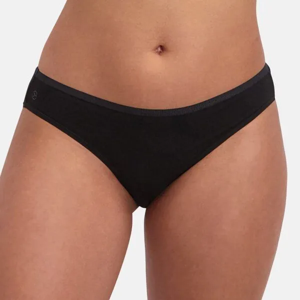 Bamboo Basics Bamboo Basics Taillen Slip JULIA aus Bambusviskose / Biobaumwolle (3er Pack), Schwarz, – Produktbild 1 von 4