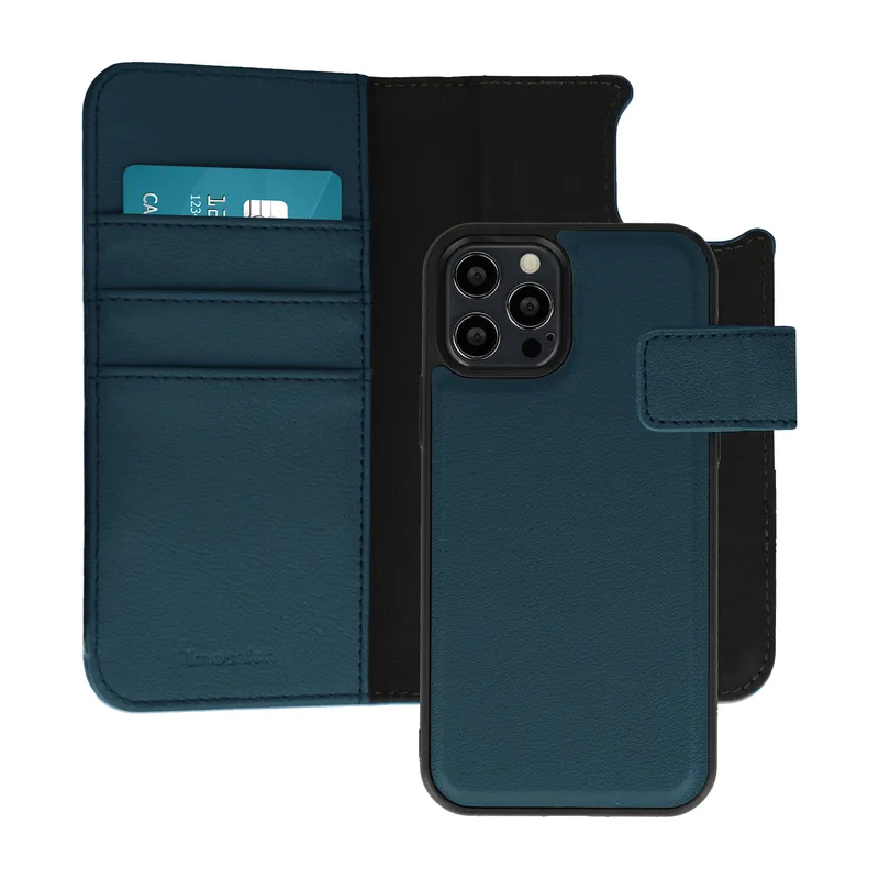 imoshion imoshion Herausnehmbare 2-in-1 Luxus-Bookcase für das Apple iPhone 12 (Pro), Blau, – Produktbild 1 von 1