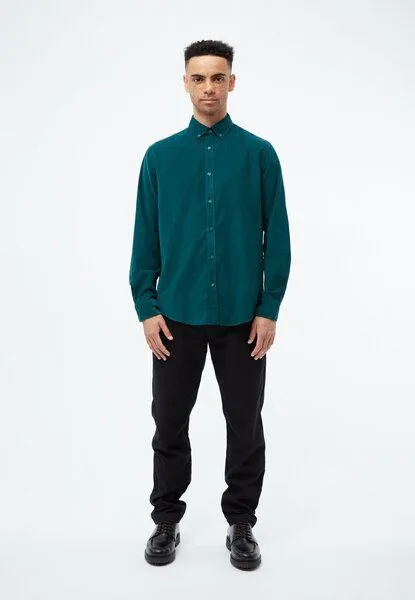 Givn Berlin Givn Berlin Kordhemd GBFABIO aus Bio-Baumwolle, Dark teal, – Produktbild 3 von 4