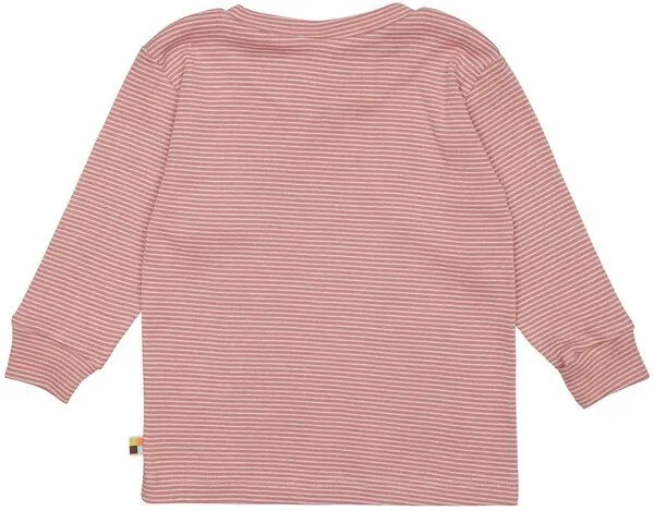 loud + proud loud + proud Babys & Kinder Schlafanzug, Pyjama Streifen aus Feinripp, GOTS-zertifiziert, Blossom/rosa, – Produktbild 4 von 4