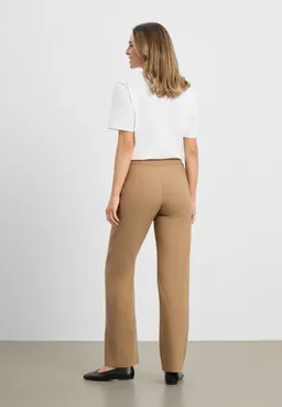 LAURIE LAURIE Damen vegan Hose Thea Straight Mittellang, Nougat – Produktbild 1 von 1