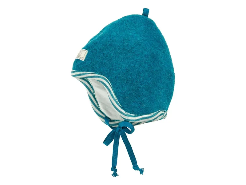 Pickapooh Pickapooh Kinder Mütze Bio-Merinowolle Fleece petrol Gr.48, Blau, – Produktbild 1 von 2