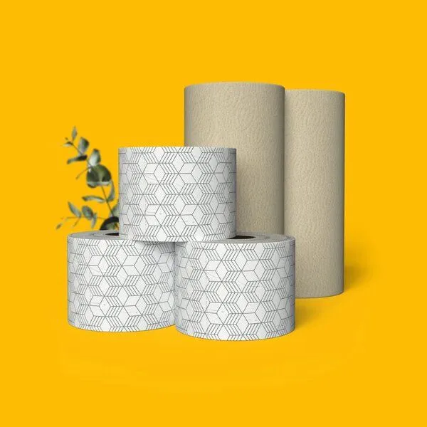 SNYCE SNYCE Spar-Set Toilettenpapier und Küchenrollen - 100% Recycling, Nicecube, – Produktbild 2 von 2