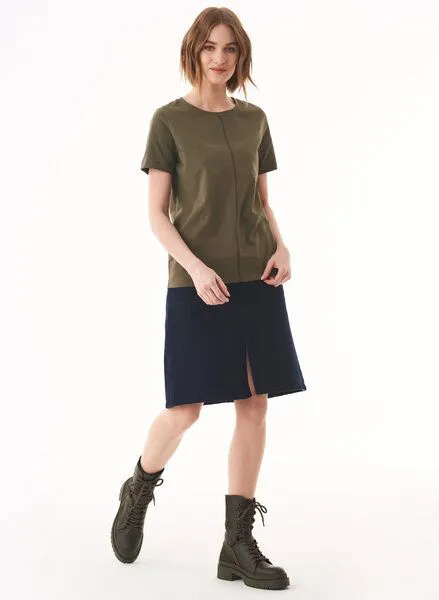 ORGANICATION ORGANICATION T-Shirt aus Bio-Baumwolle, Grün(military olive), – Produktbild 2 von 3