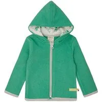 loud proud loud + proud Babys & Kinder Wollfleece-Jacke mit Kapuze, GOTS-zertifiziert, Plant(grün), – Produktbild 1 von 1