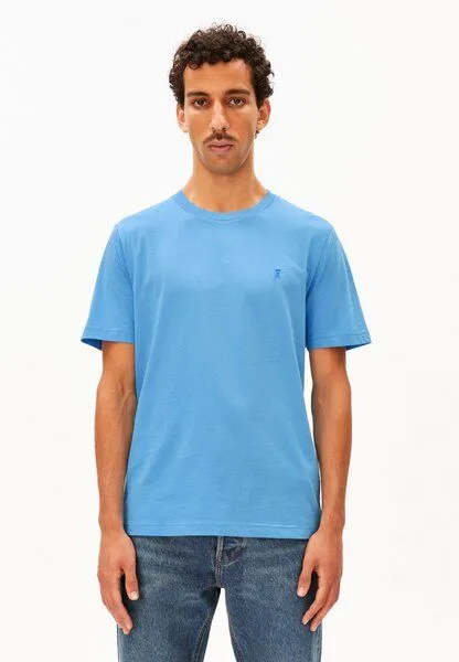 ARMEDANGELS ARMEDANGELS JAAMES Herren T-Shirt aus Bio-Baumwolle, Skylight, – Produktbild 1 von 4