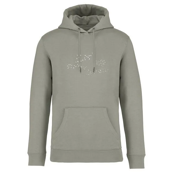 Greenspired Greenspired Basic Bio Unisex Hoody Nr. 4 Skybirds 350g/m² XXS - 3 XL, Mandelgrün, – Produktbild 1 von 1