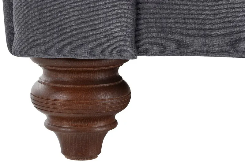 OTTO home Sitzgruppe Chesterfield, (2-tlg), hochwertige Knopfheftung, bestehend aus 2- und 3-Sitzer, Grau, – Produktbild 6 von 8