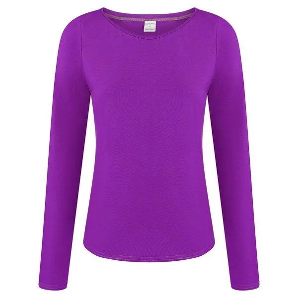 Frija Omina Frija Omina Bio Longsleeve "Ubu", Veilchen (lila), – Produktbild 1 von 2