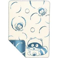 Richter Textilien Kuschel- und Krabbeldecke BW Bubbels bluestone 75 x 100 cm cm, ca. 450g/m², Blau, – Produktbild 1 von 1
