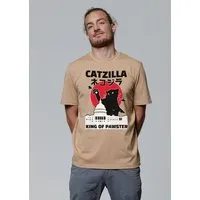 watapparel watapparel T-Shirt Unisex Catzilla, Latte, – Produktbild 1 von 1