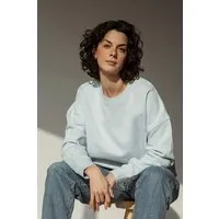 Kultgut Kultgut Goodness Sweater 100% Bio-Baumwolle - Ein schöner Allrounder im Boxistyle, Hellblau, – Produktbild 1 von 1
