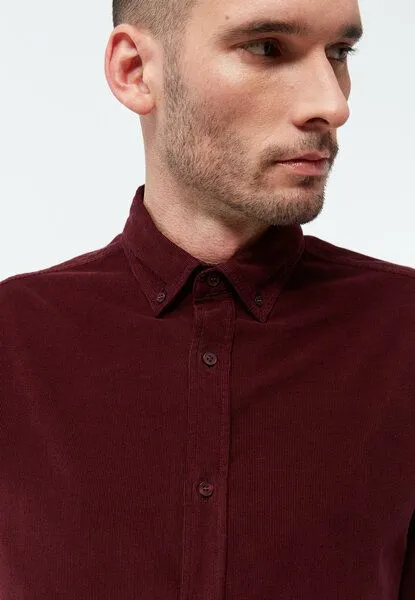 Givn Berlin Givn Berlin Langarm-Hemd GBFabio, Wine red cord, – Produktbild 4 von 4