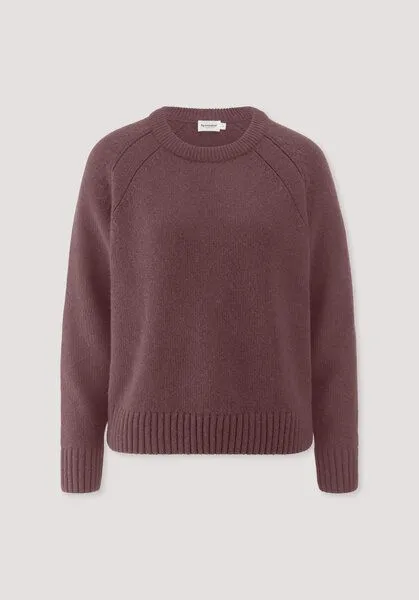 hessnatur hessnatur Strick Pullover Relaxed aus Wolle mit Bio-Baumwolle, Wildrose, – Produktbild 4 von 4