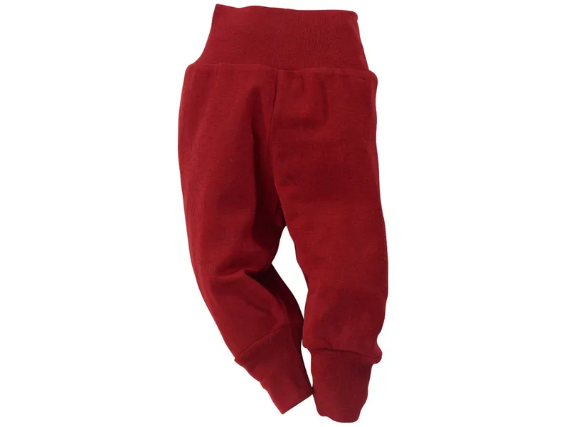 Engel natur Engel Natur Baby Hose mit Nabelbund Bio-Merinowolle melange-rot Gr.74/80, Rot, – Produktbild 1 von 2