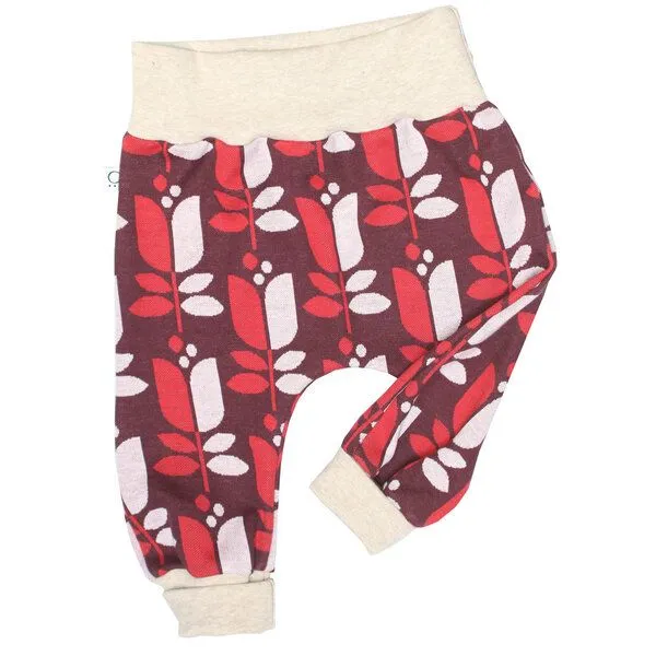 Frija Omina Frija Omina Mitwachsende Jaquard-Krabbelhose Jacki, Tulpe braun, – Produktbild 2 von 2