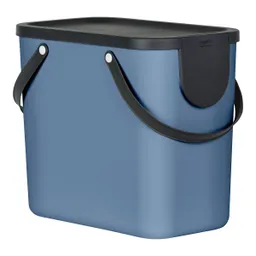 rotho rotho Abfallbehälter "ALBULA" aus Recyclingkunststoff, 25 l, horizon blue – Produktbild 1 von 1