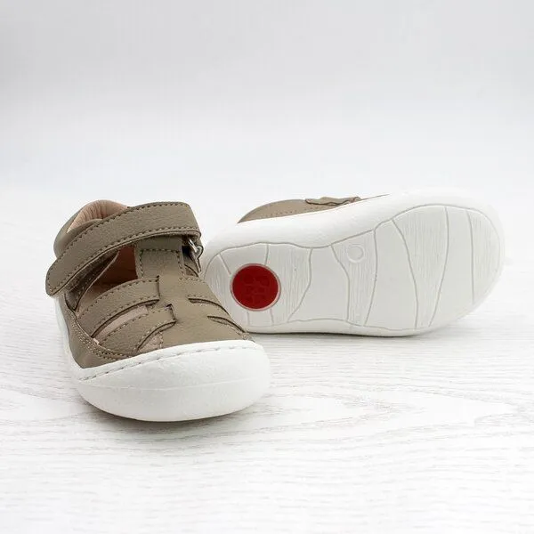 Pololo Pololo Lauflernersandale "Verano" aus Kaktus-Lederimitat, vegan, Größen 20-27, Beige, – Produktbild 3 von 4