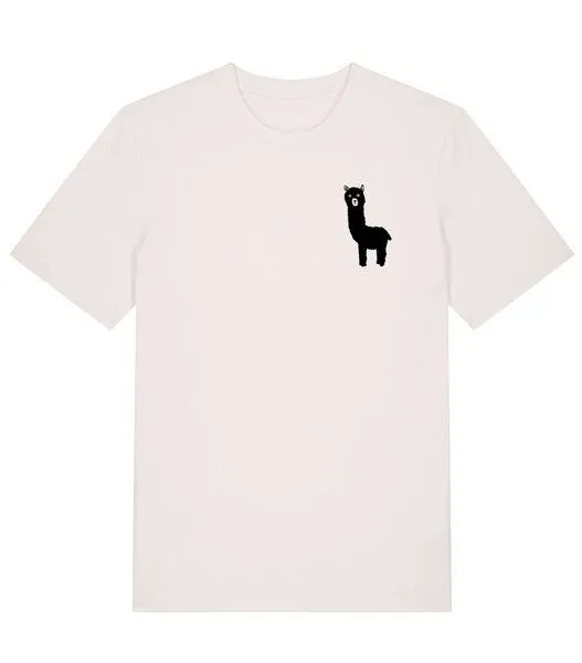 päfjes päfjes GuckGuck Alpaka - Fair Wear Männer / Unisex Bio T-Shirt, Natur, – Produktbild 3 von 4