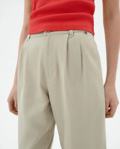 thinking mu thinking mu Bundfaltenhose - Hemp Rina - aus Bio-Baumwolle, Oatmeal (natur), – Produktbild 3 von 3