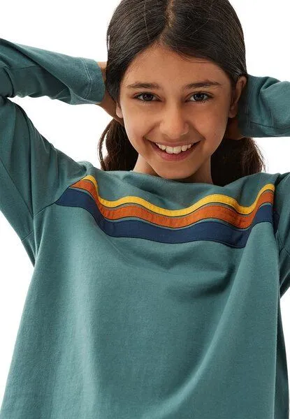 Band of Rascals Band of Rascals 70th Stripes Longsleeve, Sage, – Produktbild 3 von 4