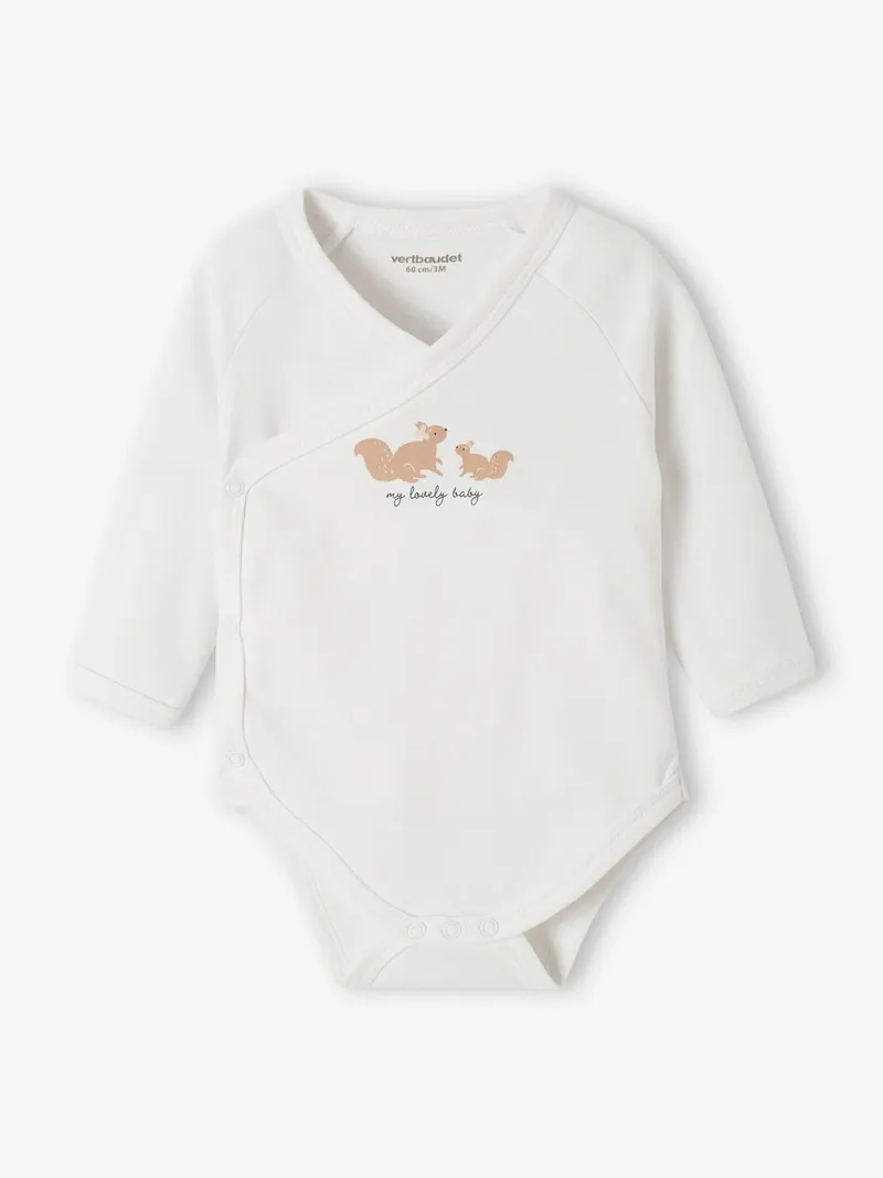 Vertbaudet 5er-Pack Baby Wickelbodys, Pudrig rosa, – Produktbild 4 von 4