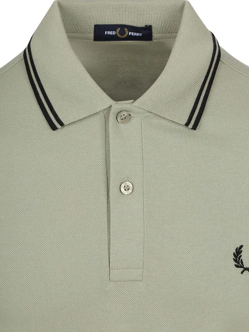 Fred Perry Fred Perry Polo Twin Tipped M3600 Grün S23 - Größe XL, Grün, – Produktbild 4 von 5