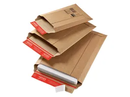 ColomPac 20 Versandtaschen aus stabiler Wellpappe für CD/DVD, 167 x 268 mm – Produktbild 1 von 1